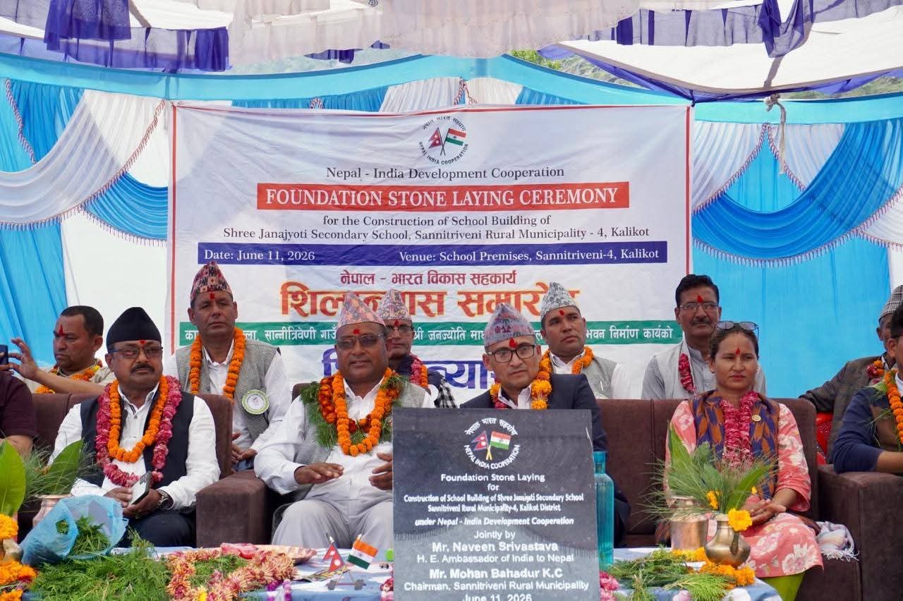 India funds Rs 93 million school infrastructure project in Kalikot
