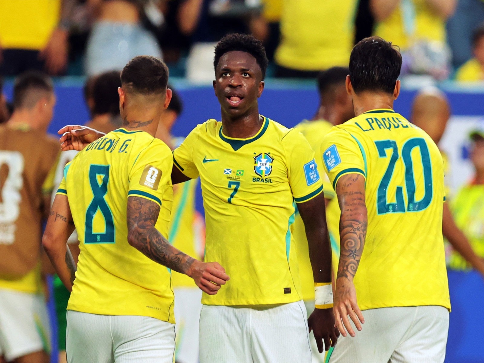 Vinicius’ brace, Cunha goal help Brazil defeat Scotland by 3-0