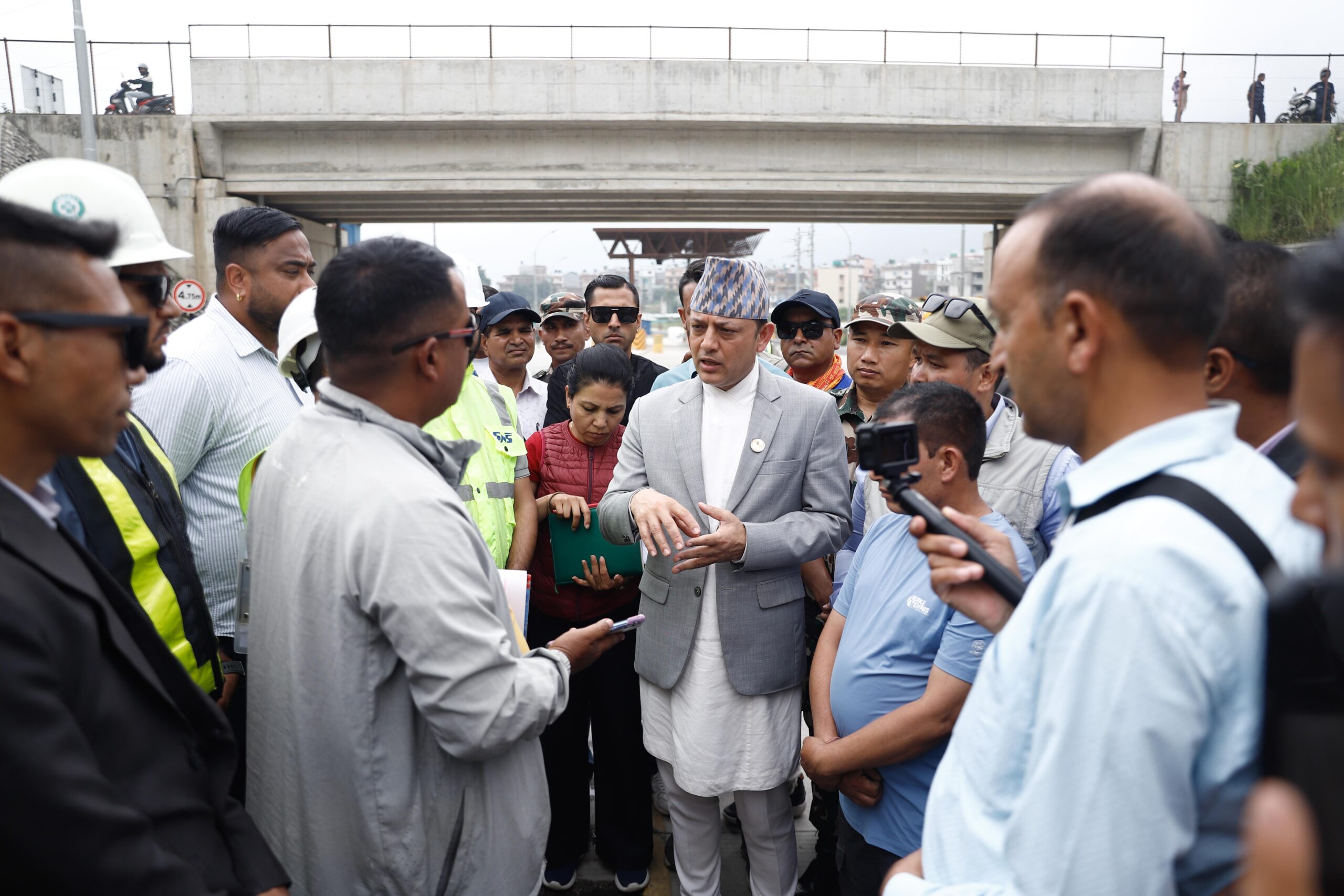 Speaker Aryal inspects Nagdhunga Tunnel (Photo Feature)