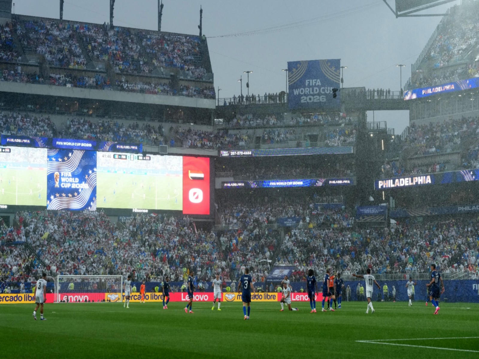 France vs Iraq match suspended due to adverse weather