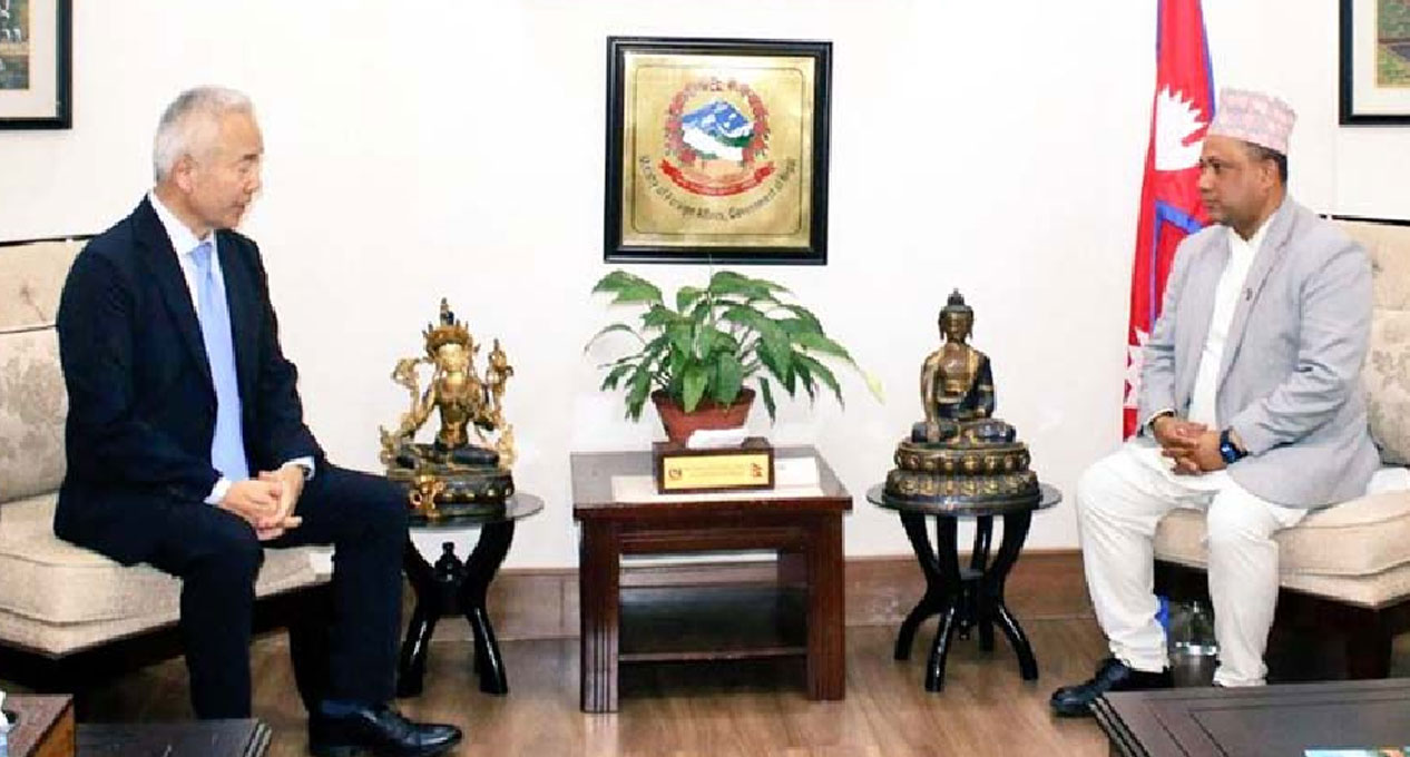 Japanese Ambassador Maeda calls on Foreign Minister Khanal