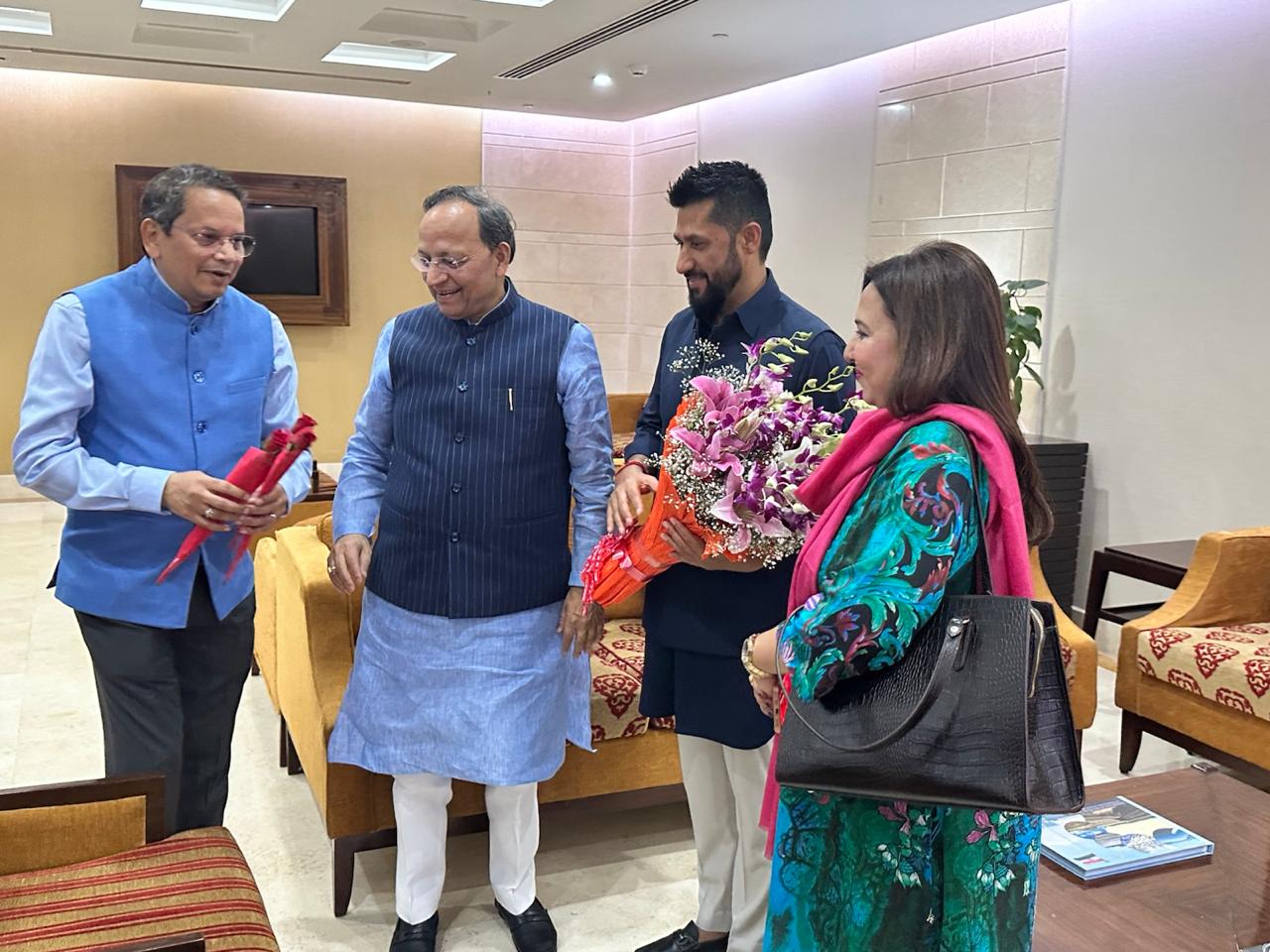RSP Chair Lamichhane arrives in New Delhi on BJP invitation