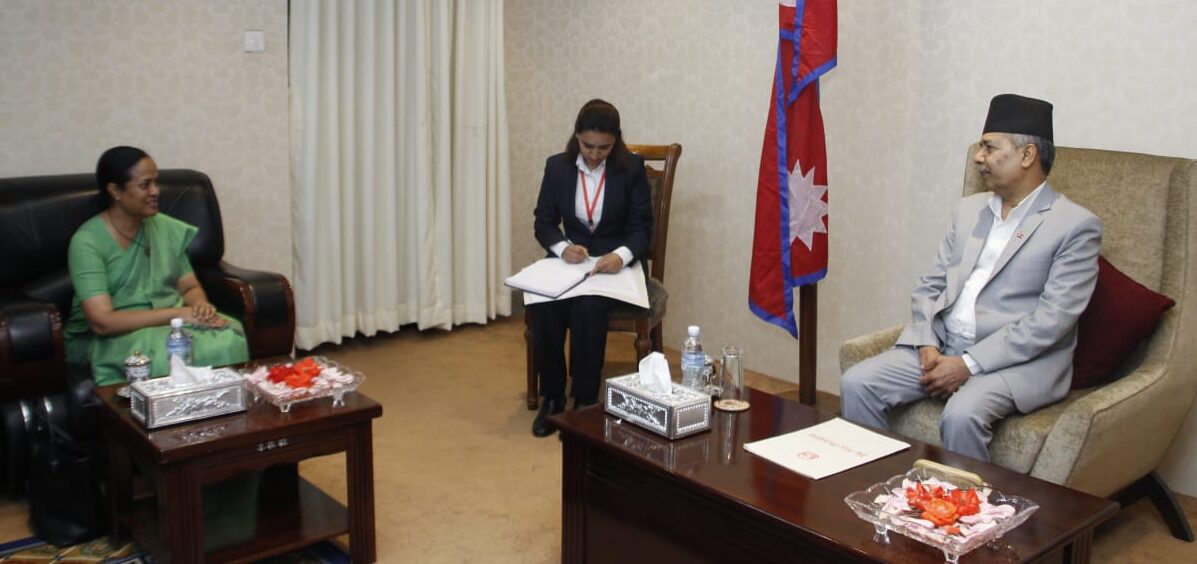Sri Lankan ambassador courtesy calls on Vice President Yadav