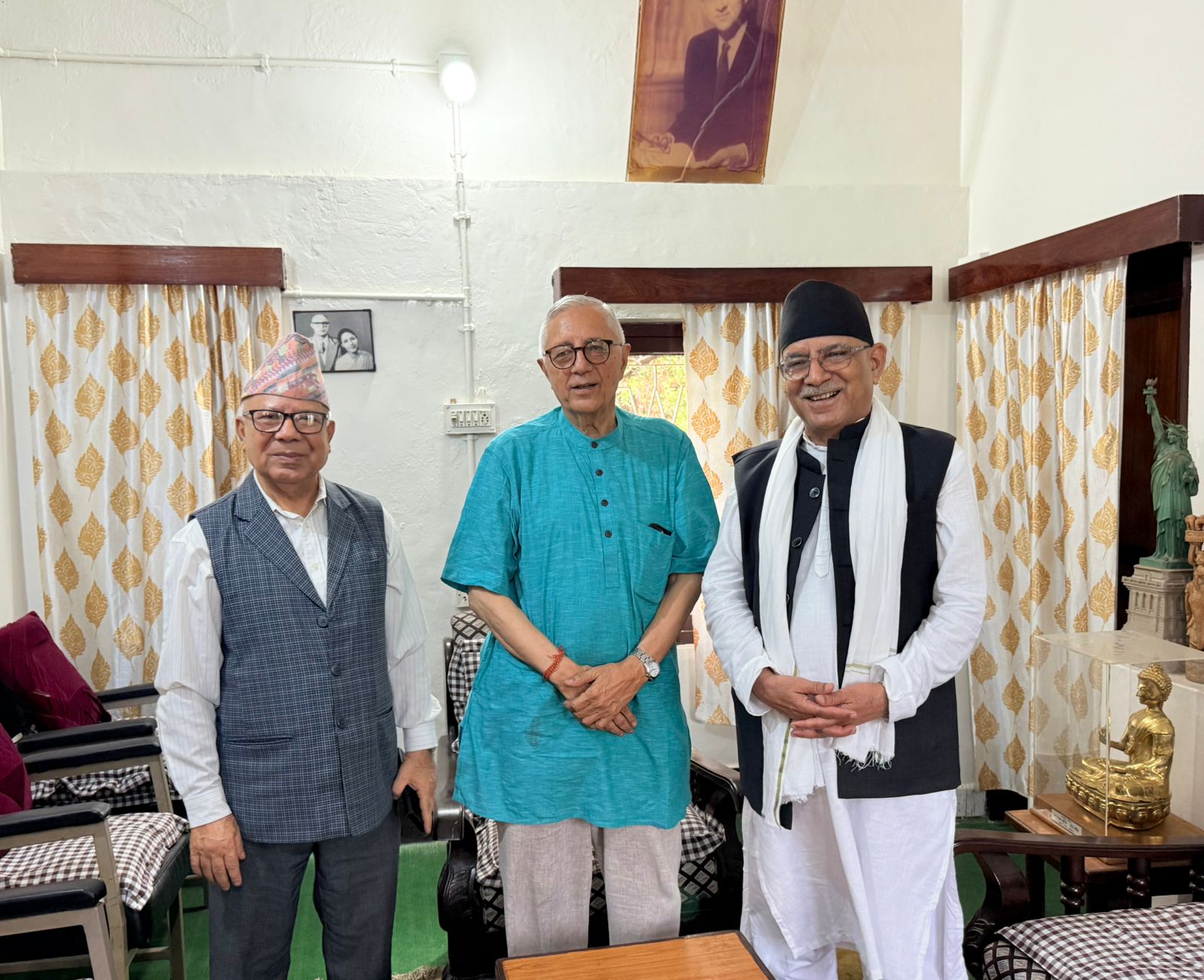 Prachanda, Nepal and Koirala hold meeting in Biratnagar