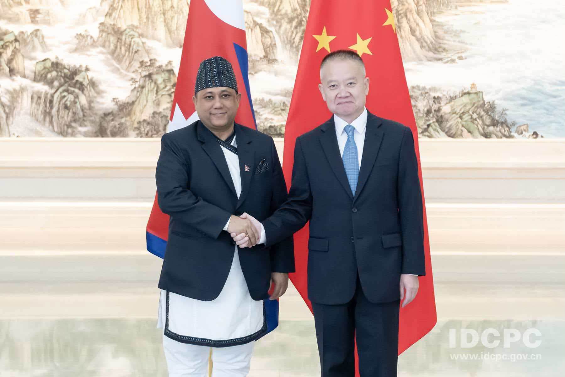 Foreign Minister Khanal holds talks with Chinese Minister Liu Haixing in Beijing