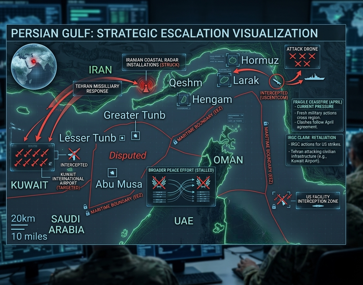 US-Iran ceasefire strained by new missile and drone attacks