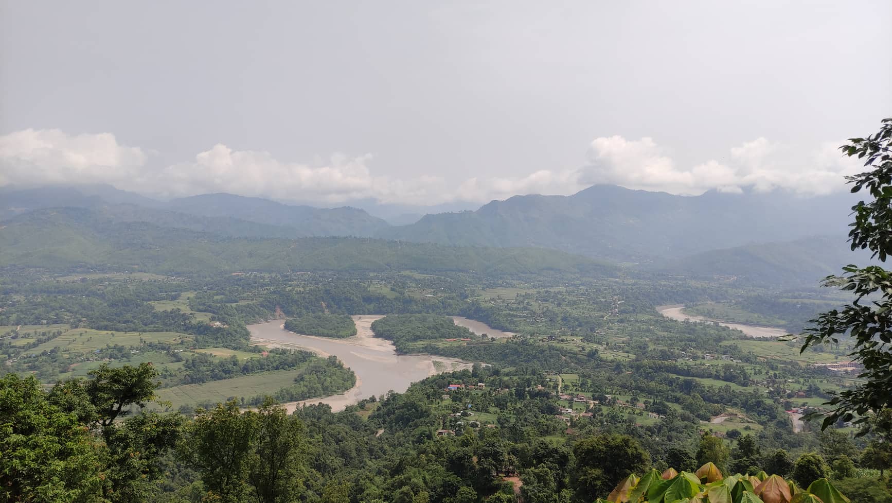 Trekking route being constructed along Kaligandaki River bank