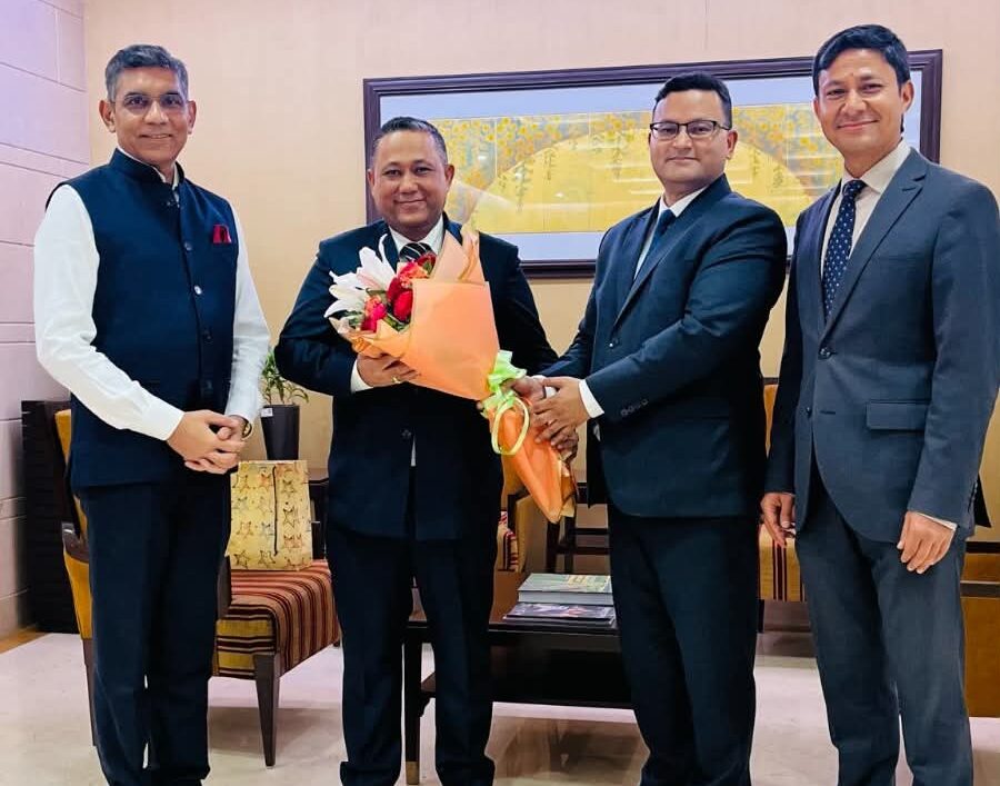 Foreign Minister Shisir Khanal arrives in New Delhi on official visit