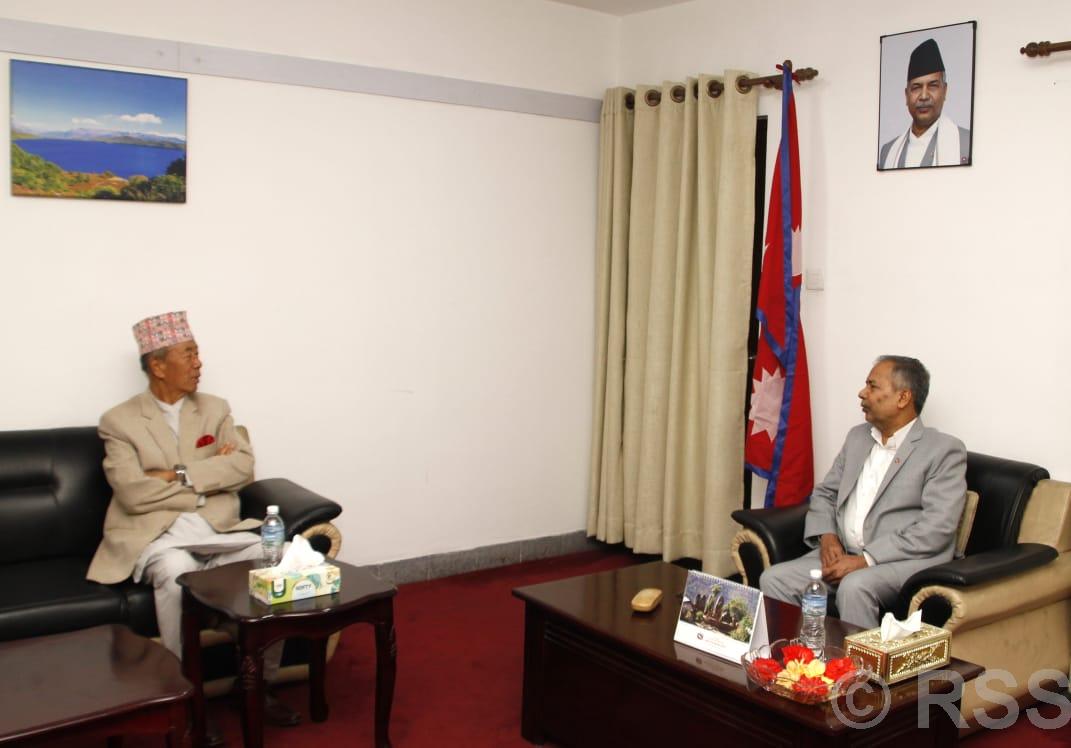 VP Yadav, Koshi Chief Khapung hold talks on strengthening federalism