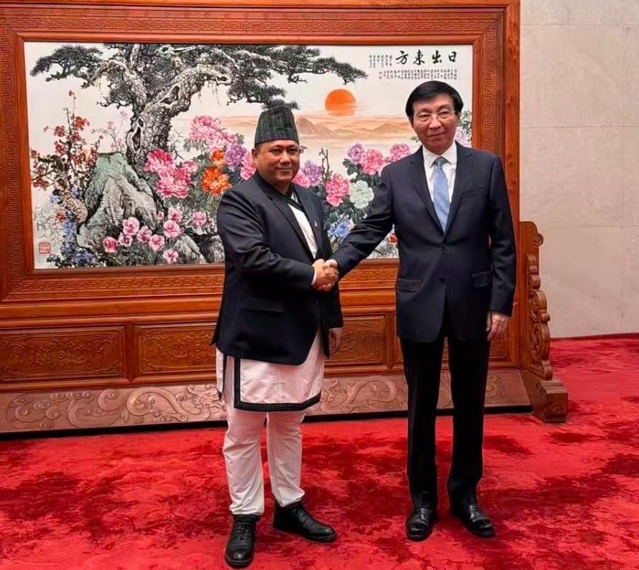 Foreign Minister Khanal meets CPPCC Chairman Wang Huning in Beijing
