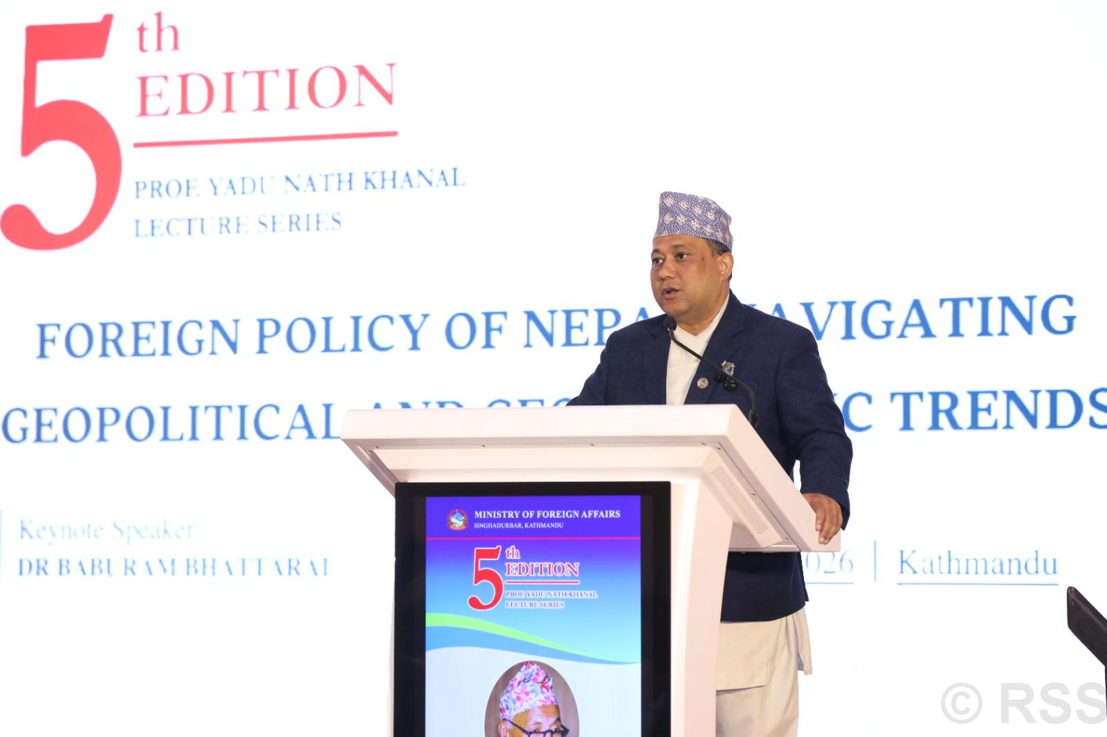 Foreign Minister Khanal says economic diplomacy key to Nepal’s transformation