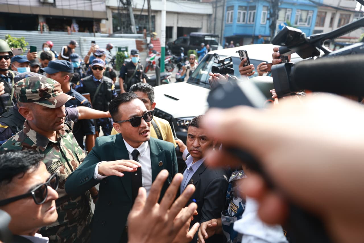 Home Minister Gurung visits Maitighar protesters, promises action