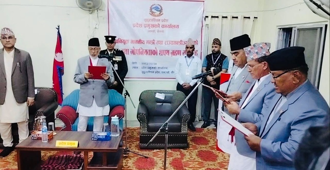  Sudurpaschim cabinet restructured as Nepali Congress swaps ministers
