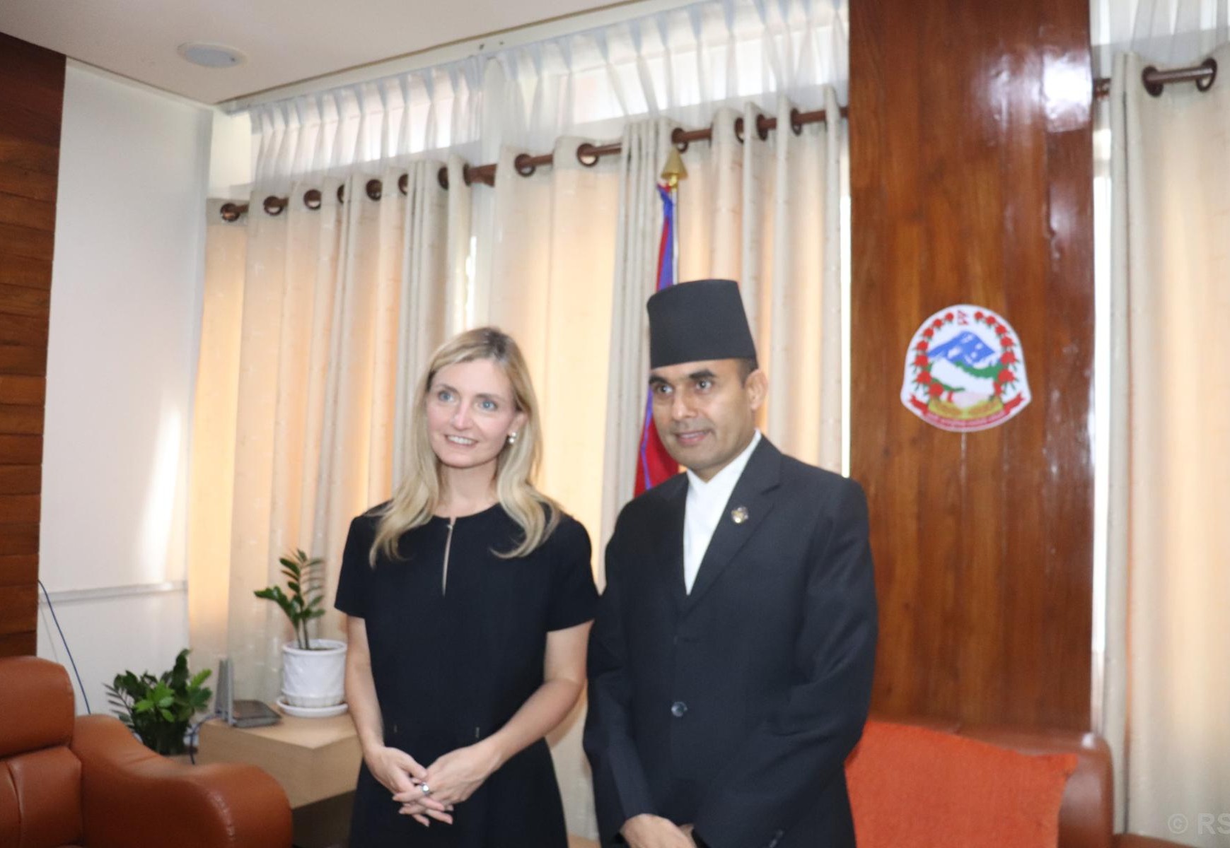 US Under Secretary Rogers meets Communication Minister Timilsina