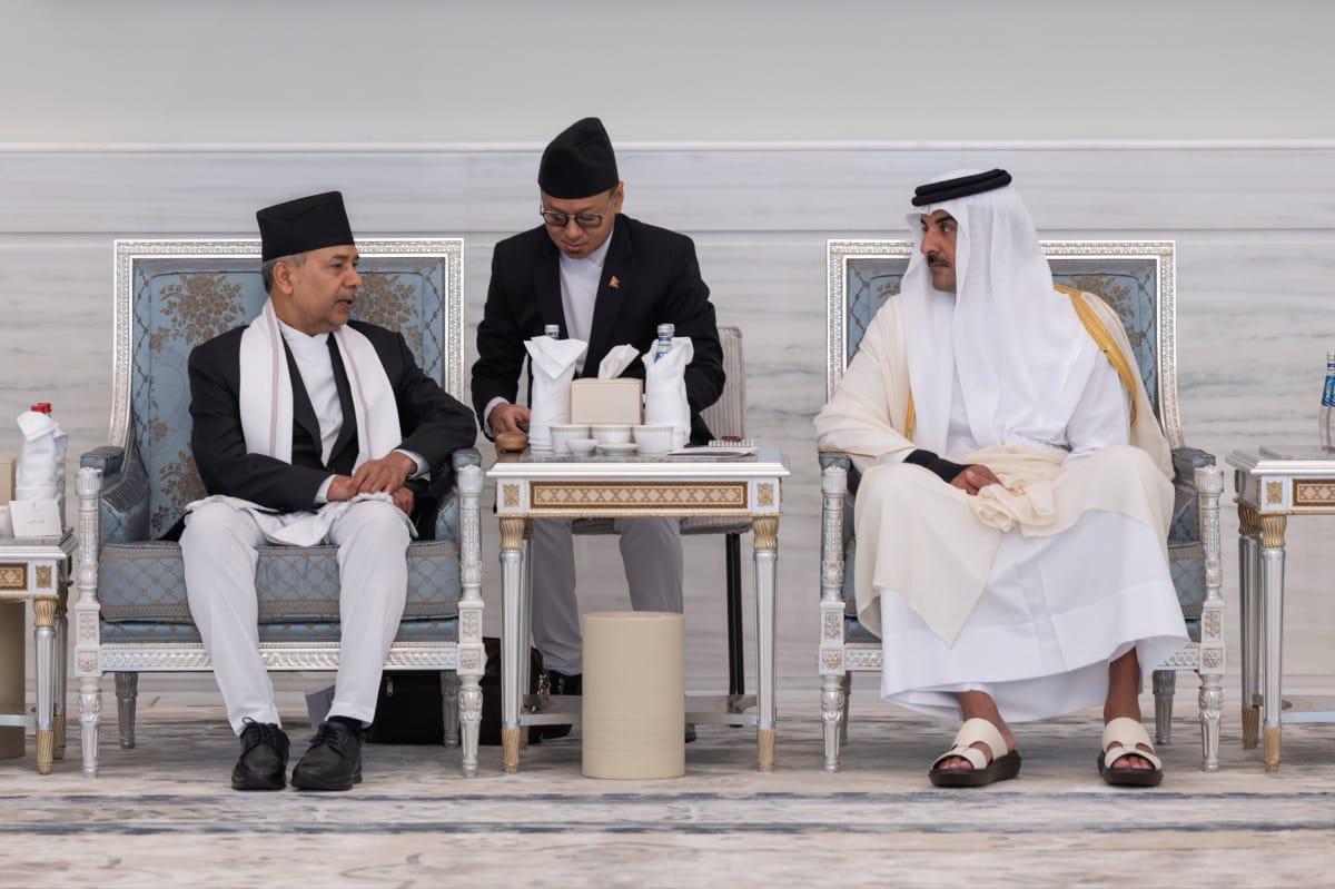 Vice President Yadav meets Qatari Amir in Doha