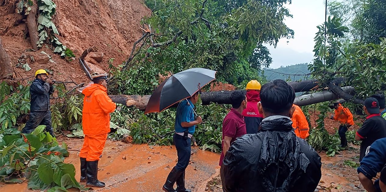 Floods and landslides disrupt major roadways across nation