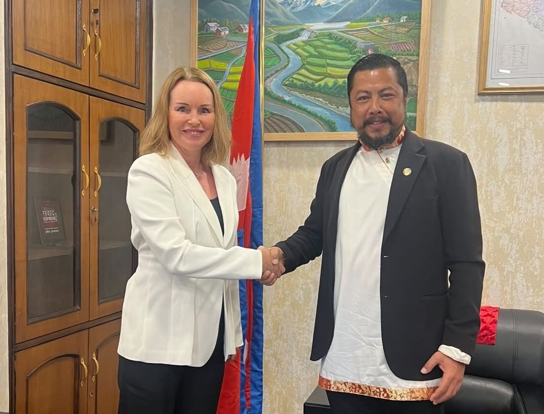 Norwegian ambassador, energy minister discuss energy development today