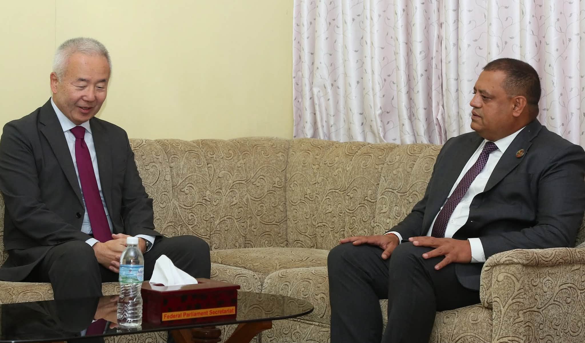 Japanese Ambassador, Nepal-Japan parliamentary friendship group chief discuss bilateral ties