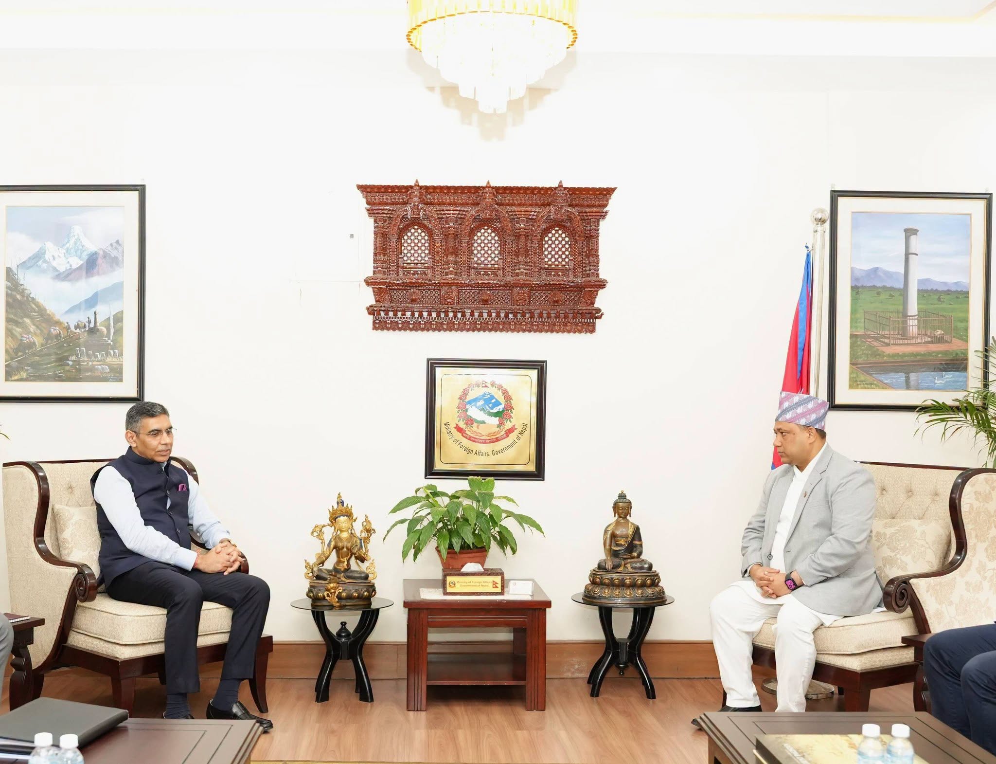 Indian foreign ministry official meets foreign minister to discuss bilateral ties