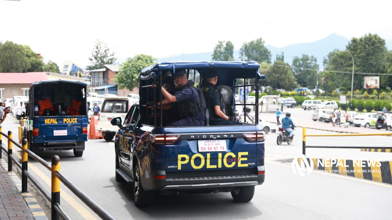 Police stop Durga Prasai from holding press meet at TIA (Photo Feature)