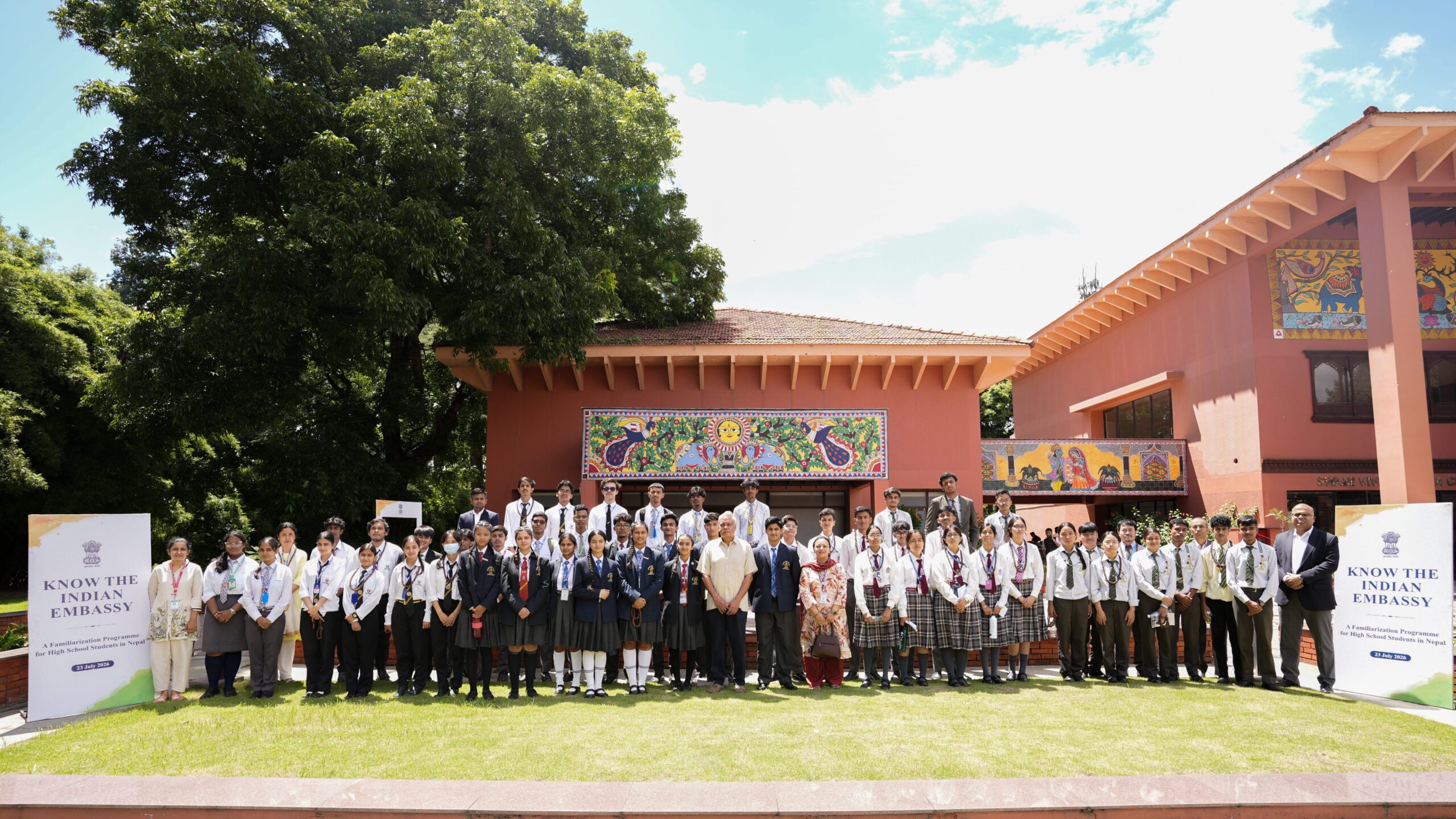 Indian Embassy hosts 50 students under outreach program