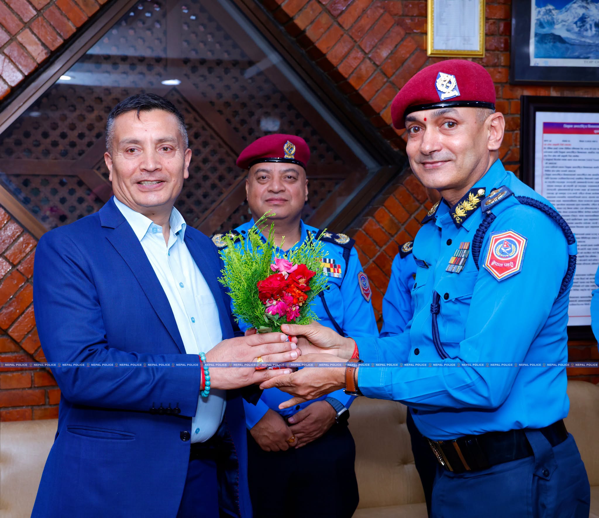 IGP Karki back home after attending regional meet on combatting organized crime
