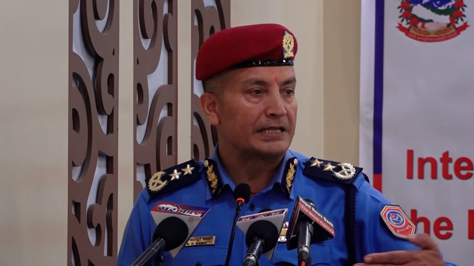 IGP Karki back home after attending regional meet on combatting organized crime