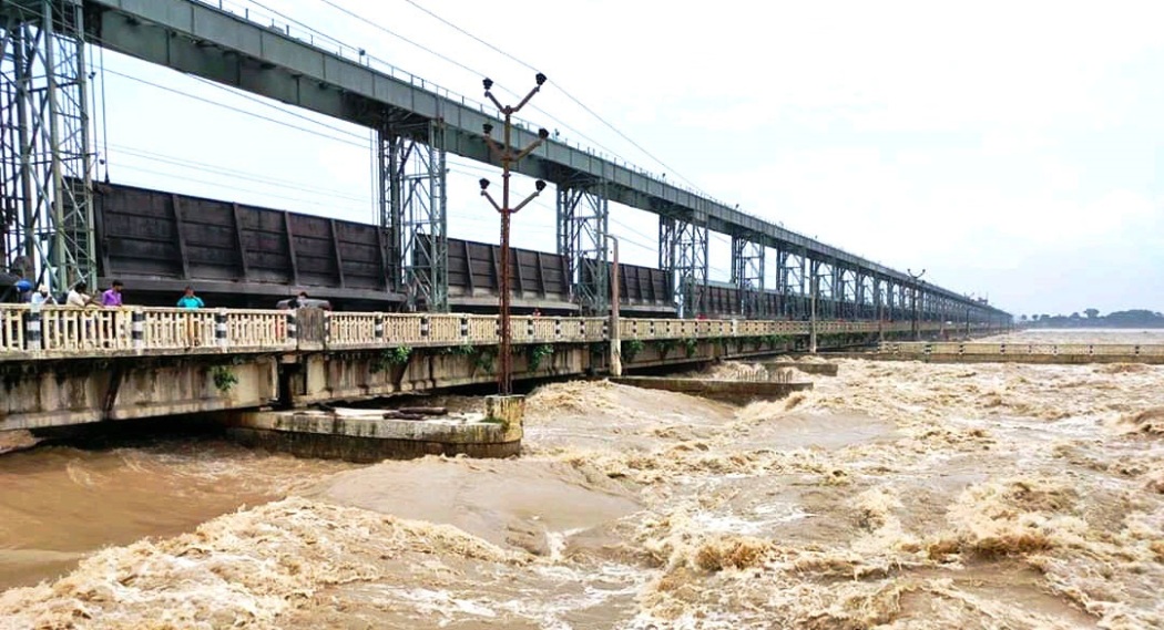 Saptakoshi River flow hits year’s highest peak; 29 sluice gates opened