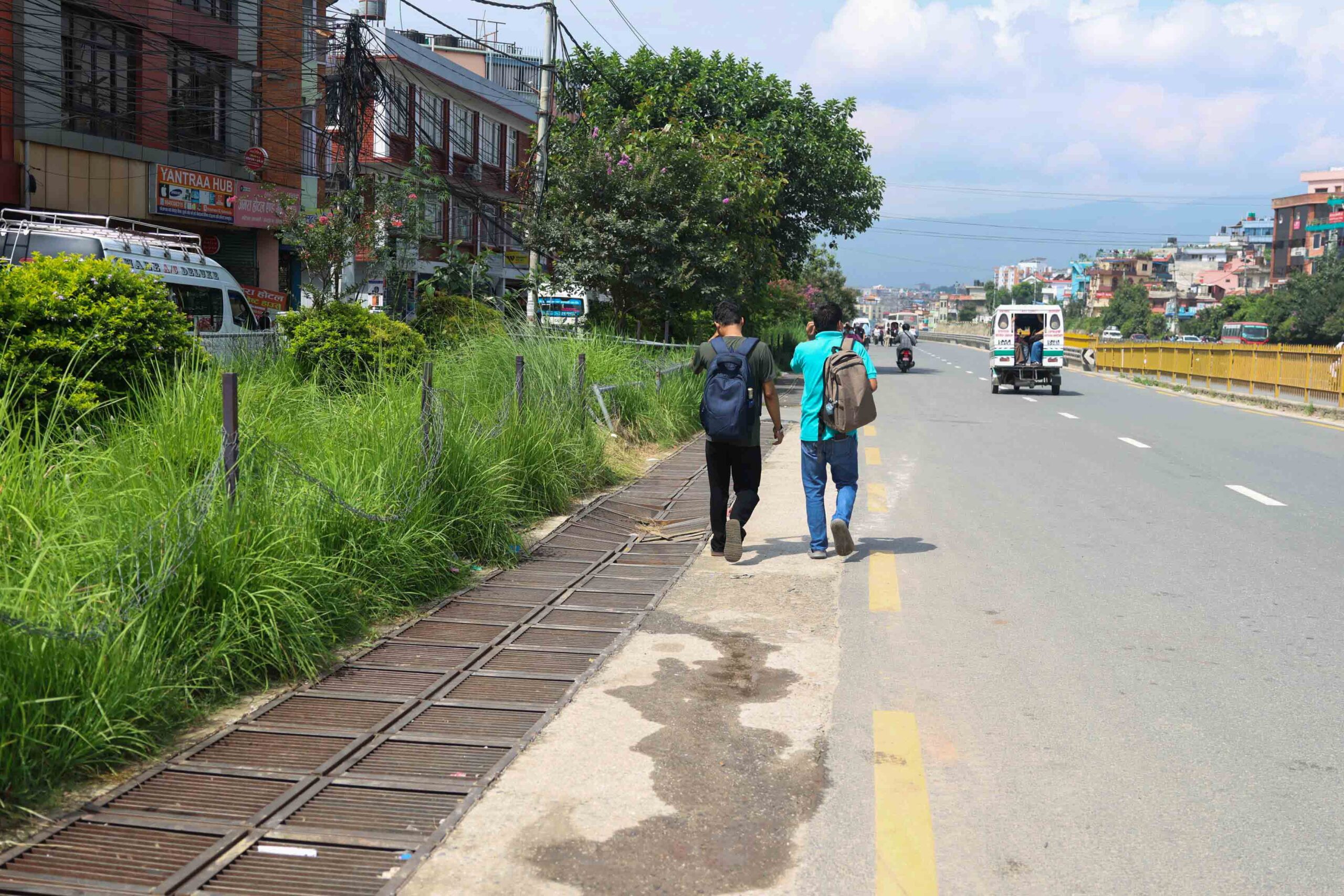 Missing footpaths on Koteshwor–Balkumari road put pedestrians at risk [Photo Feature]