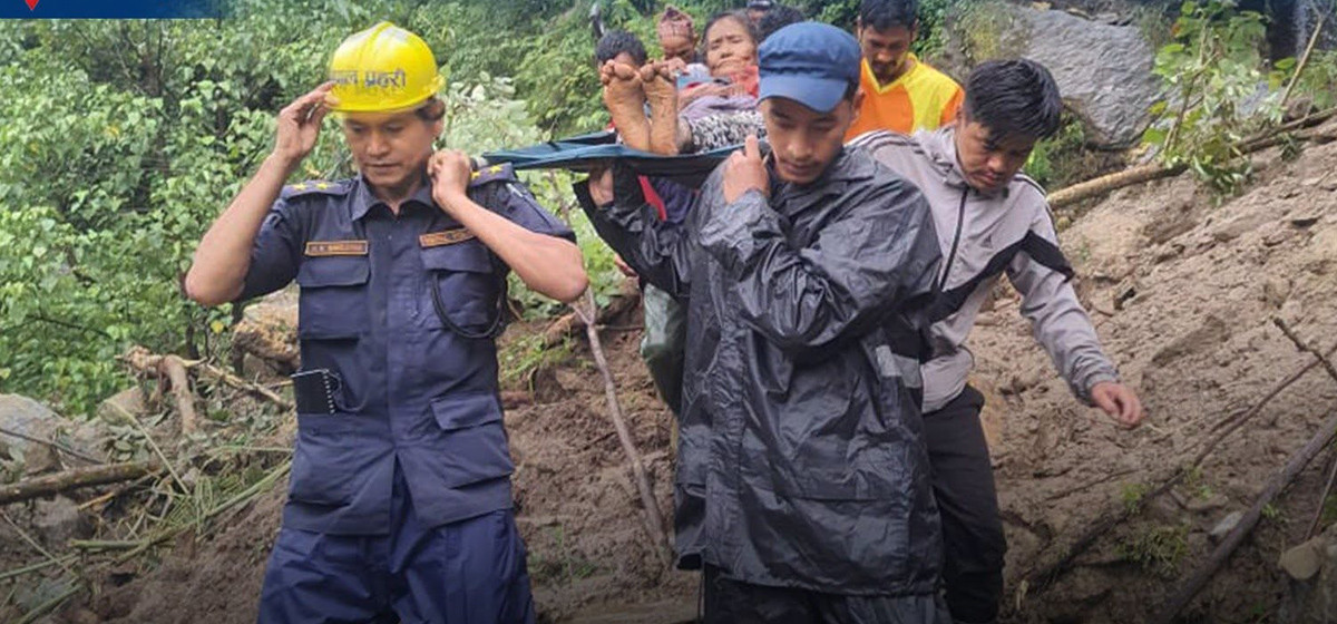 70-year-old killed in Myagdi landslide; three others rescued