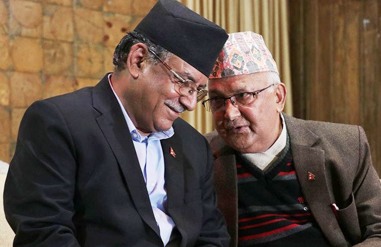 Oli and Prachanda discuss provincial government formation