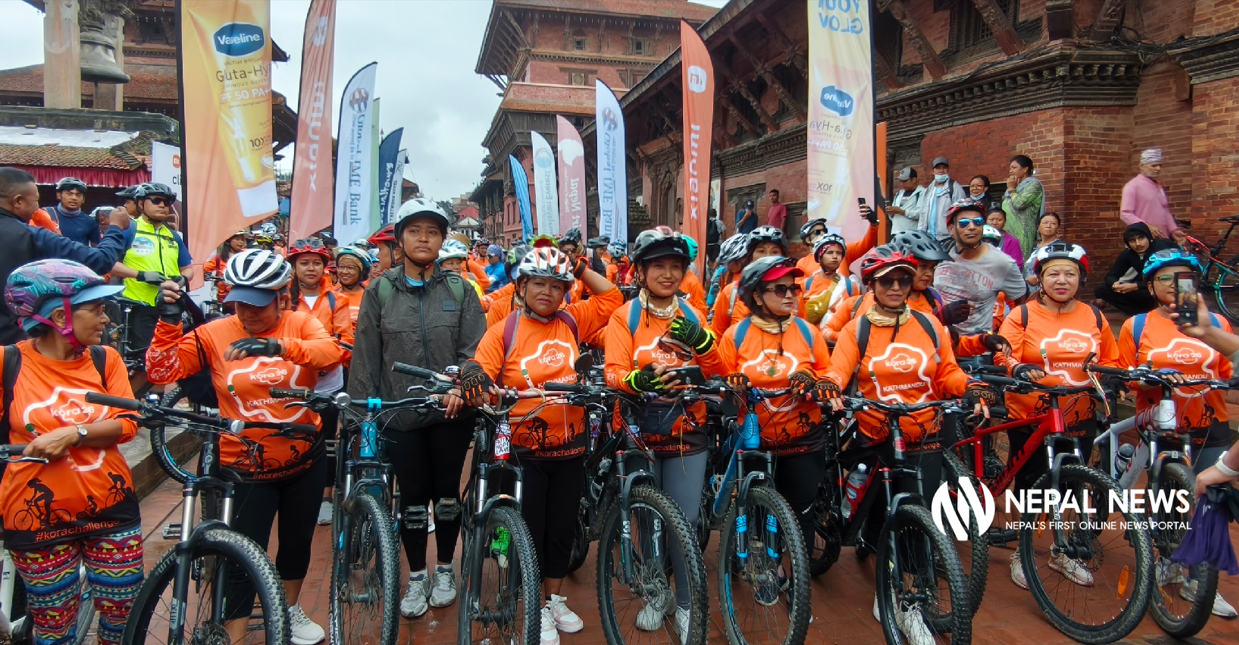 Around 4,000 cyclists pedal for a cause in Kathmandu Kora Challenge (Photo Feature)