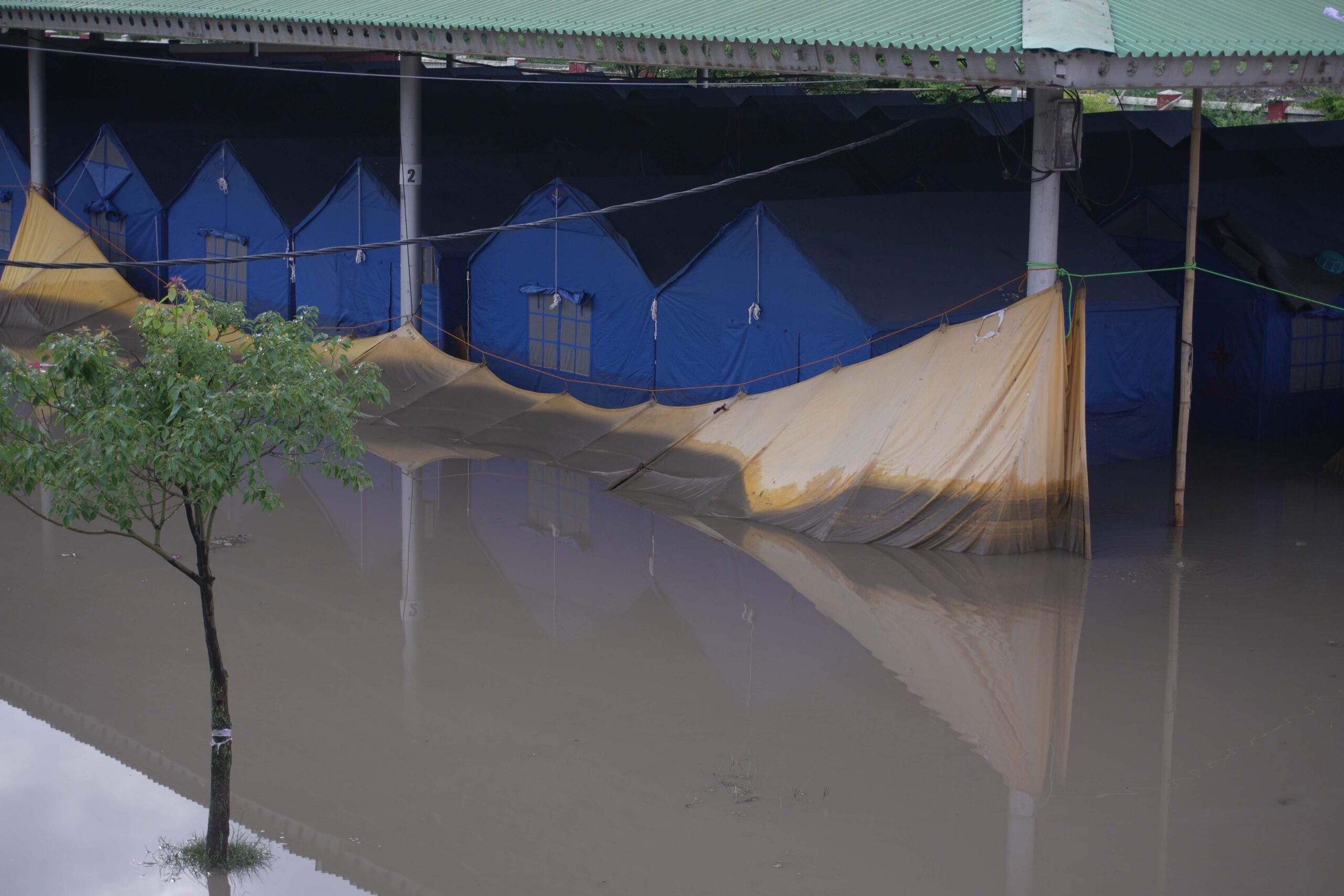 Flooding submerges holding center in Kirtipur; stranded landless settlers slam delayed rescue