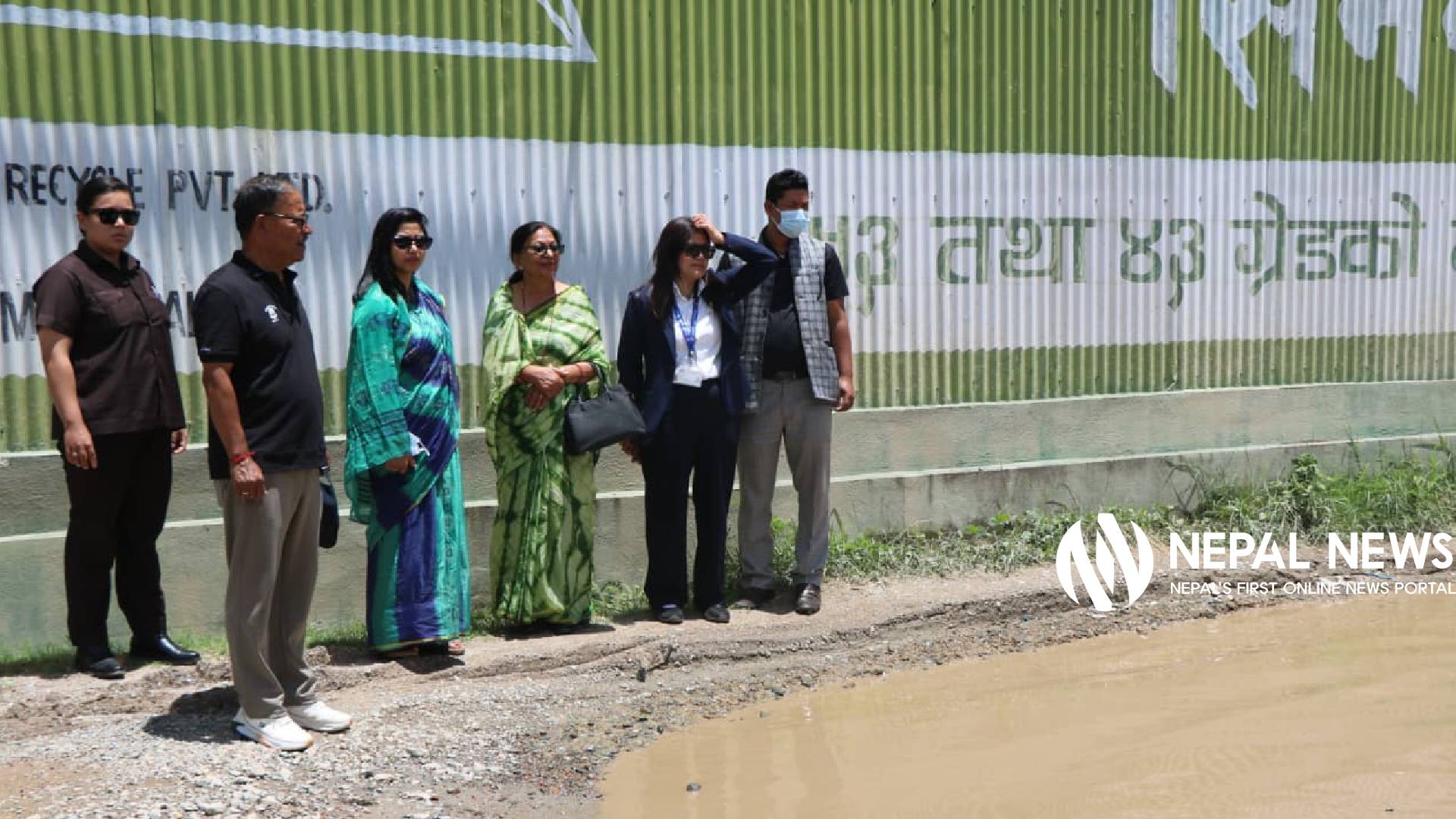Acting KMC mayor inspects Jayabageshwori area, waste management center