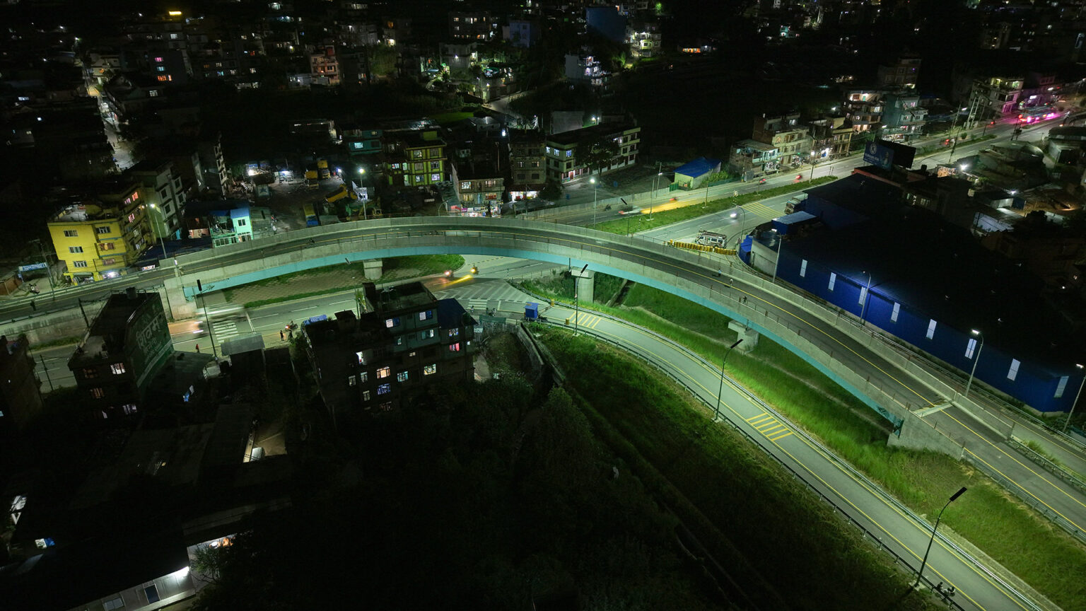 Brightly lit Nagdhunga Tunnel and Balambu Flyover (Photo Feature)