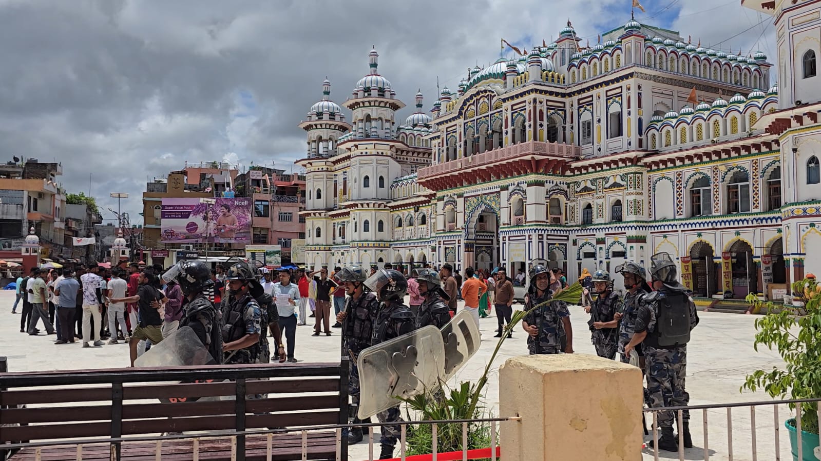 Protest against Harka Sampang at Janaki Temple; security tightened