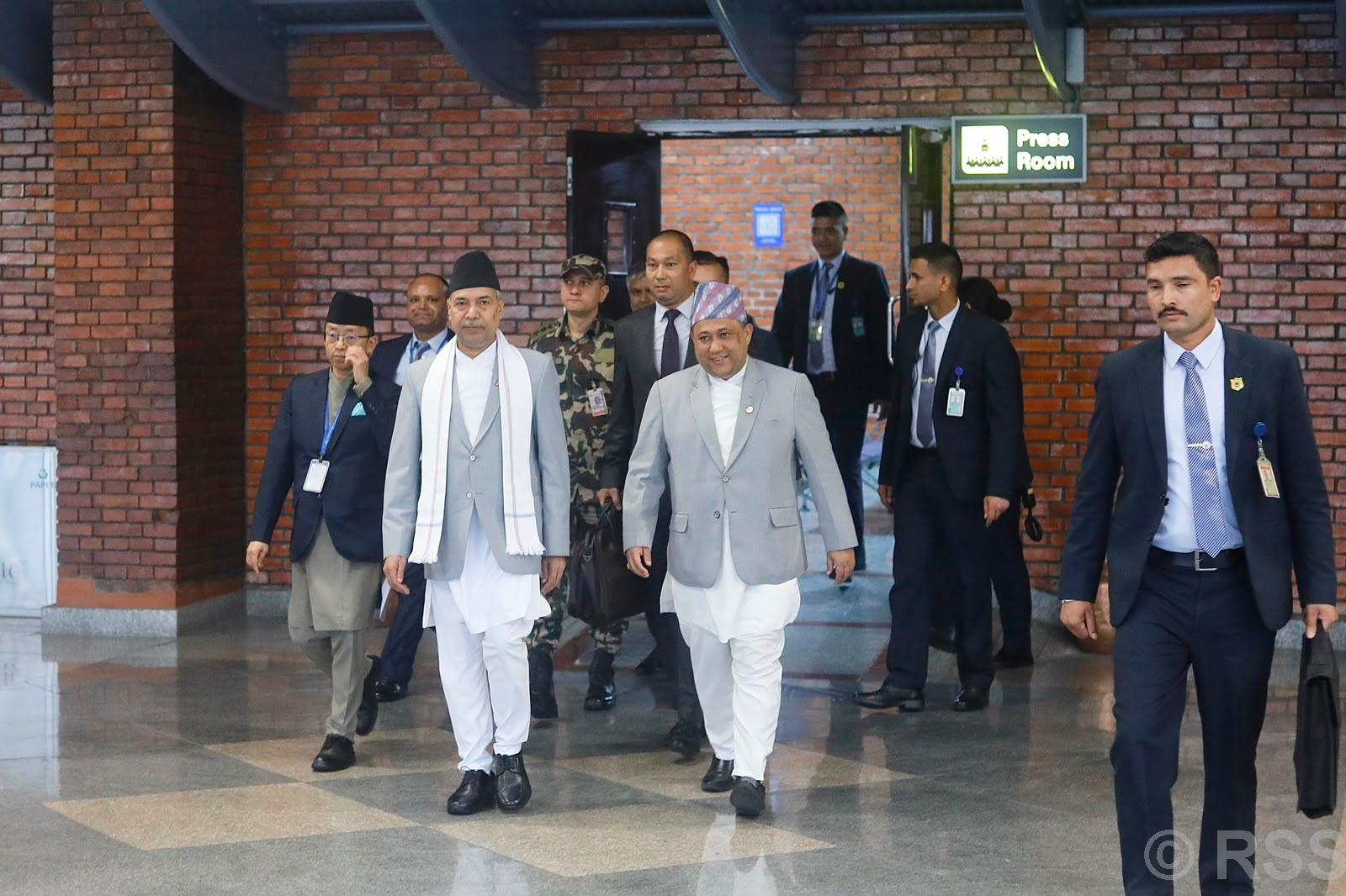 Vice President Yadav returns home from Qatar visit