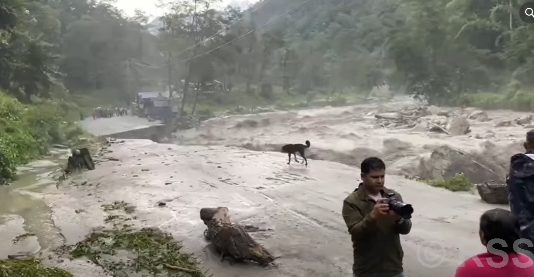 Road to Ghandruk closed due to Modikhola erosion