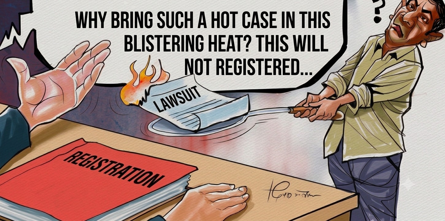 Refusal to register, denial of justice