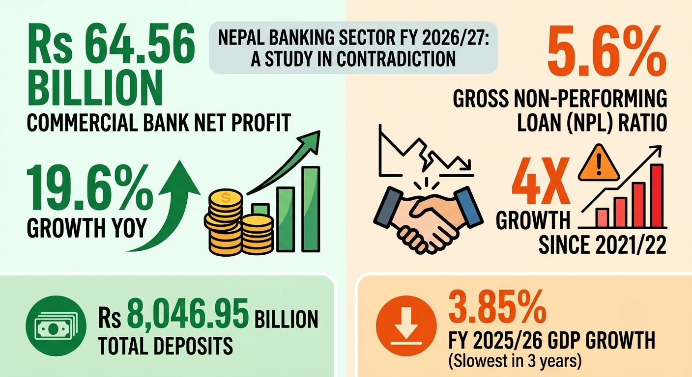 Why Nepal’s banks are drowning in cash but starving for borrowers