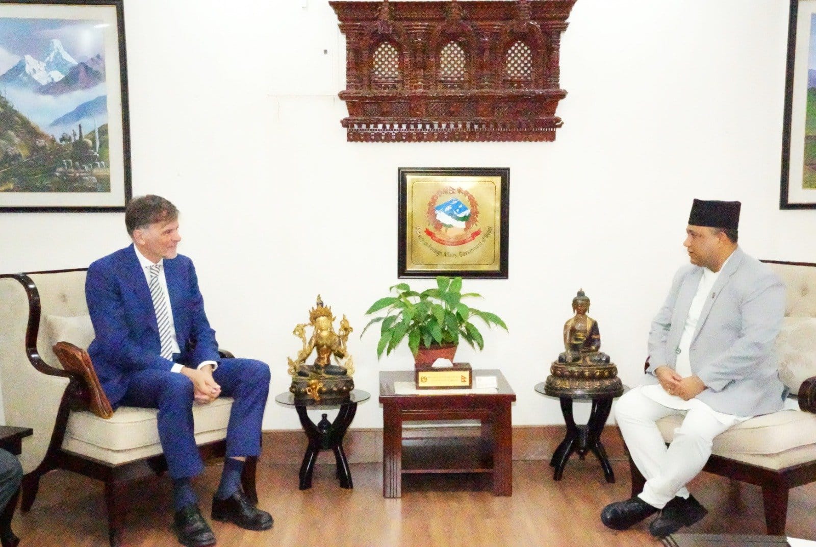 German Ambassador Volz calls on Foreign Minister Khanal