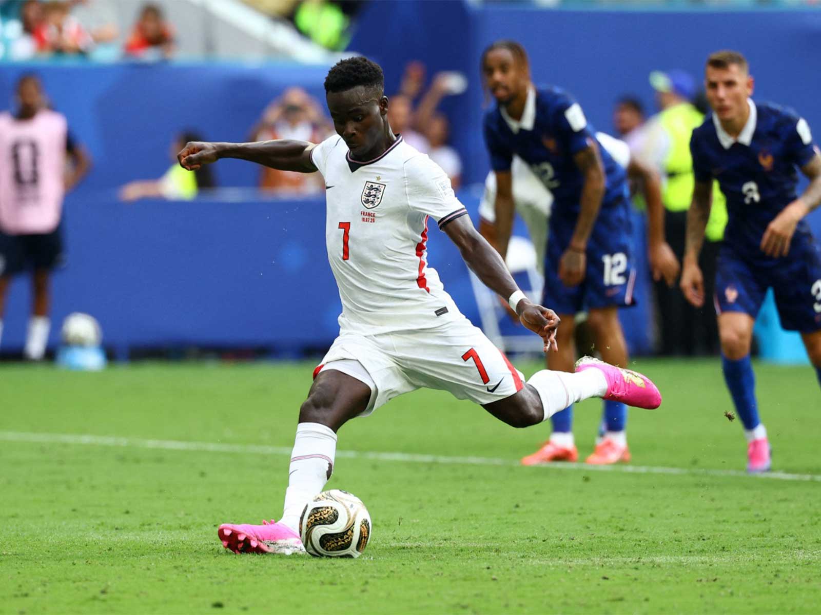 Saka hat-trick overcomes Mbappe brace as England clinch bronze with 6-4 win over France