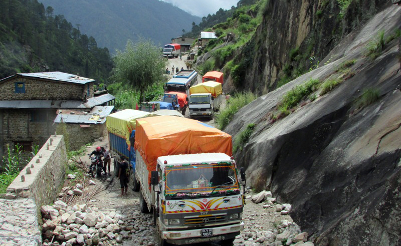 Karnali Highway’s Kalikot–Jumla section reopens after landslide clearance