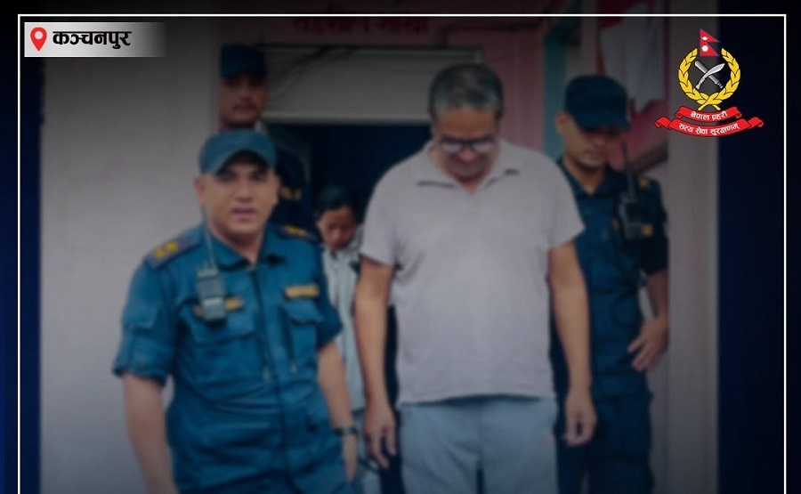 Arrested journalist Khem Bhandari presented before Kanchanpur District Court