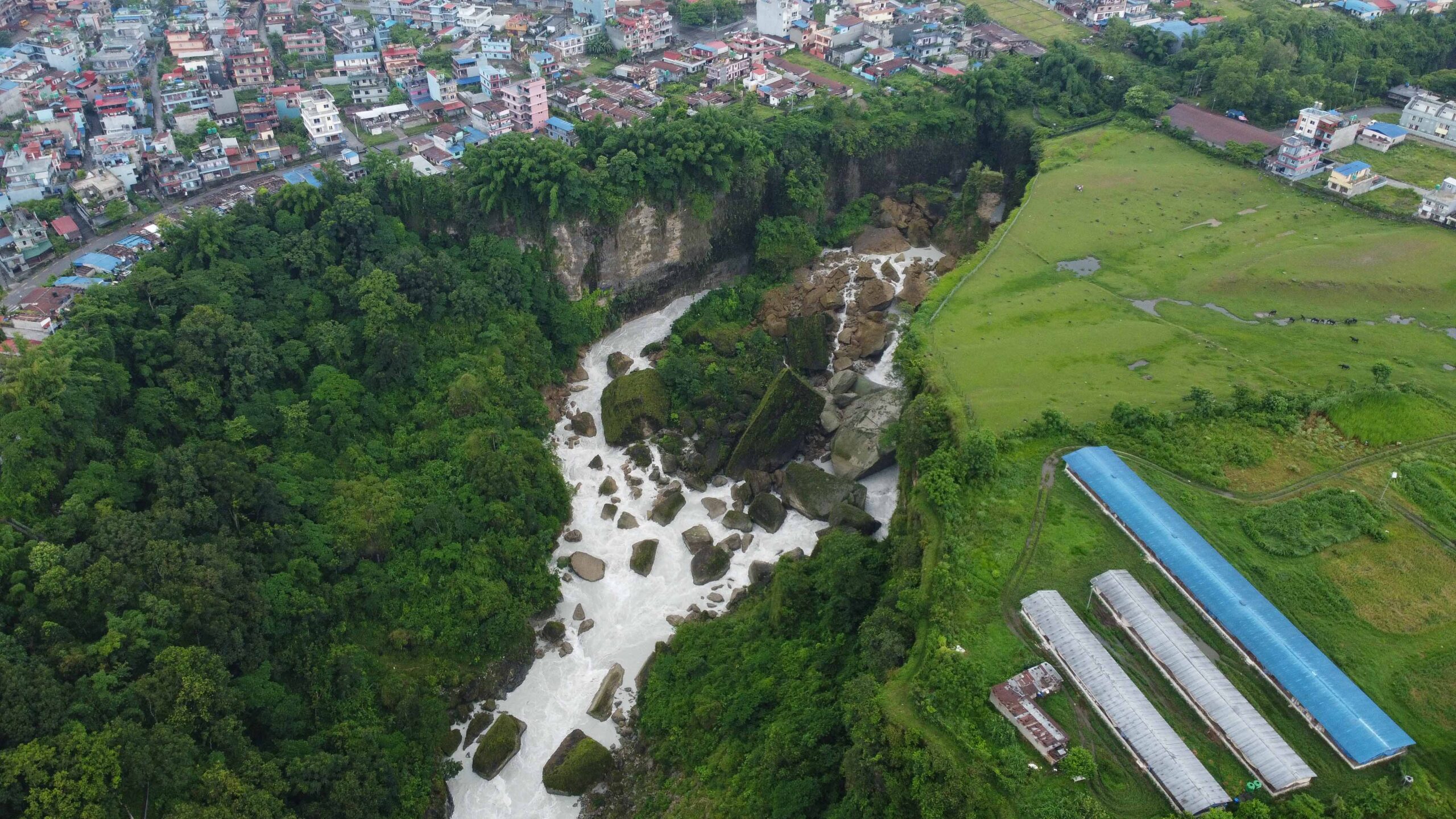 Landslide blocks Pokhara’s Seti River (Photo Feature)