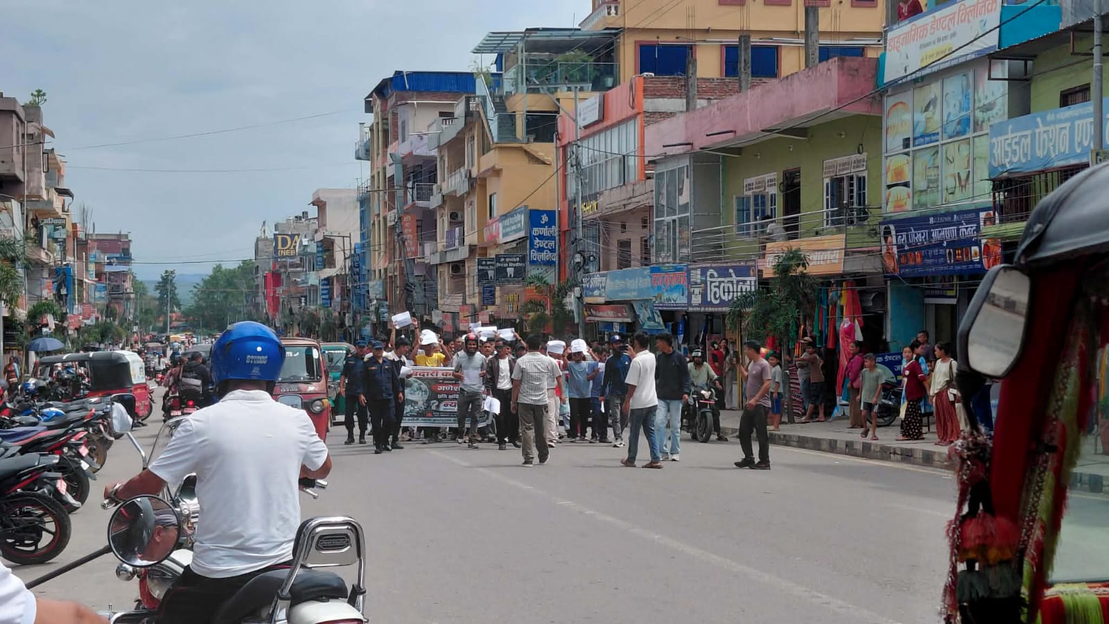 Youths protest in Surkhet after self-immolation death of Ganesh