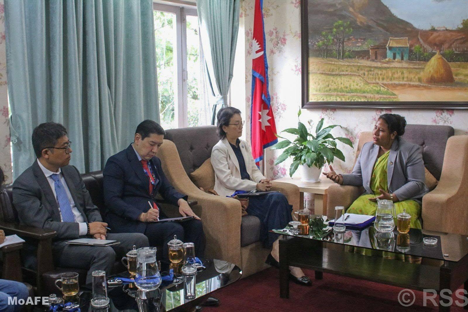 FAO Director Yang pays courtesy call on Agriculture Minister Chaudhary