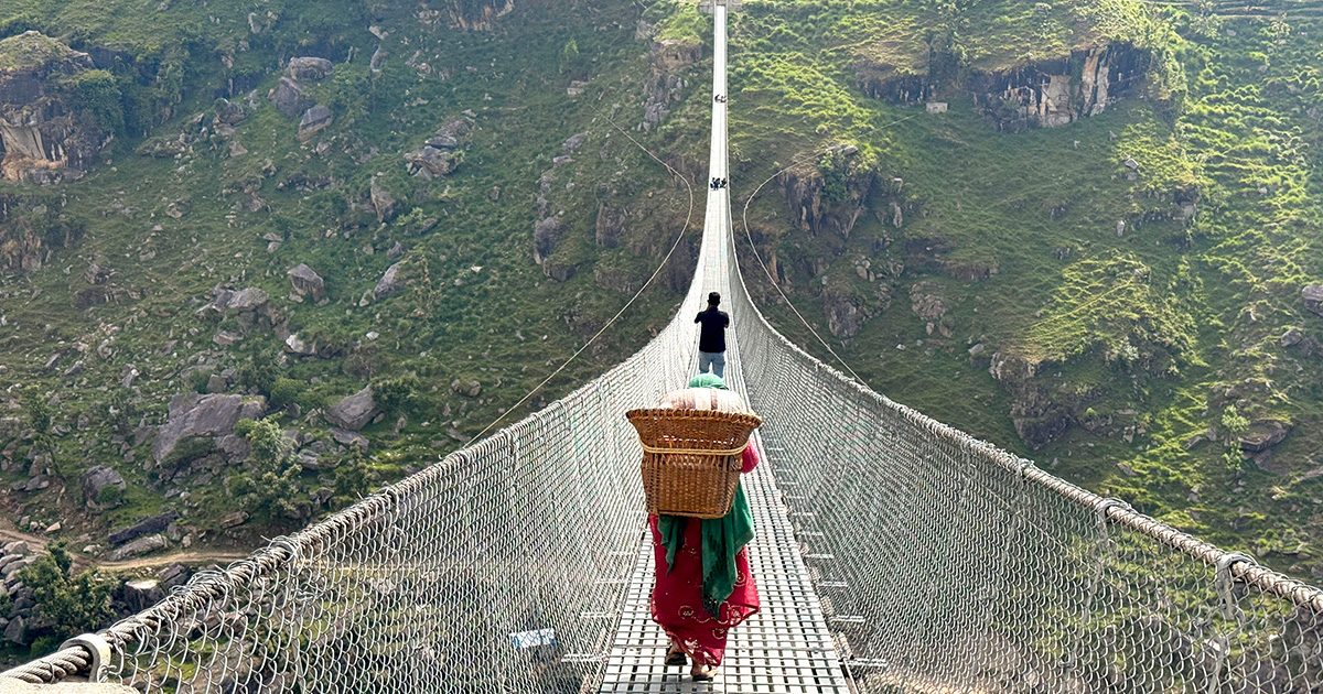 Suspension bridge in Dang is becoming a must-visit spot for tourists